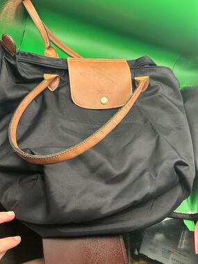 Longchamp Le Pliage Large Shoulder Tote Bag Black